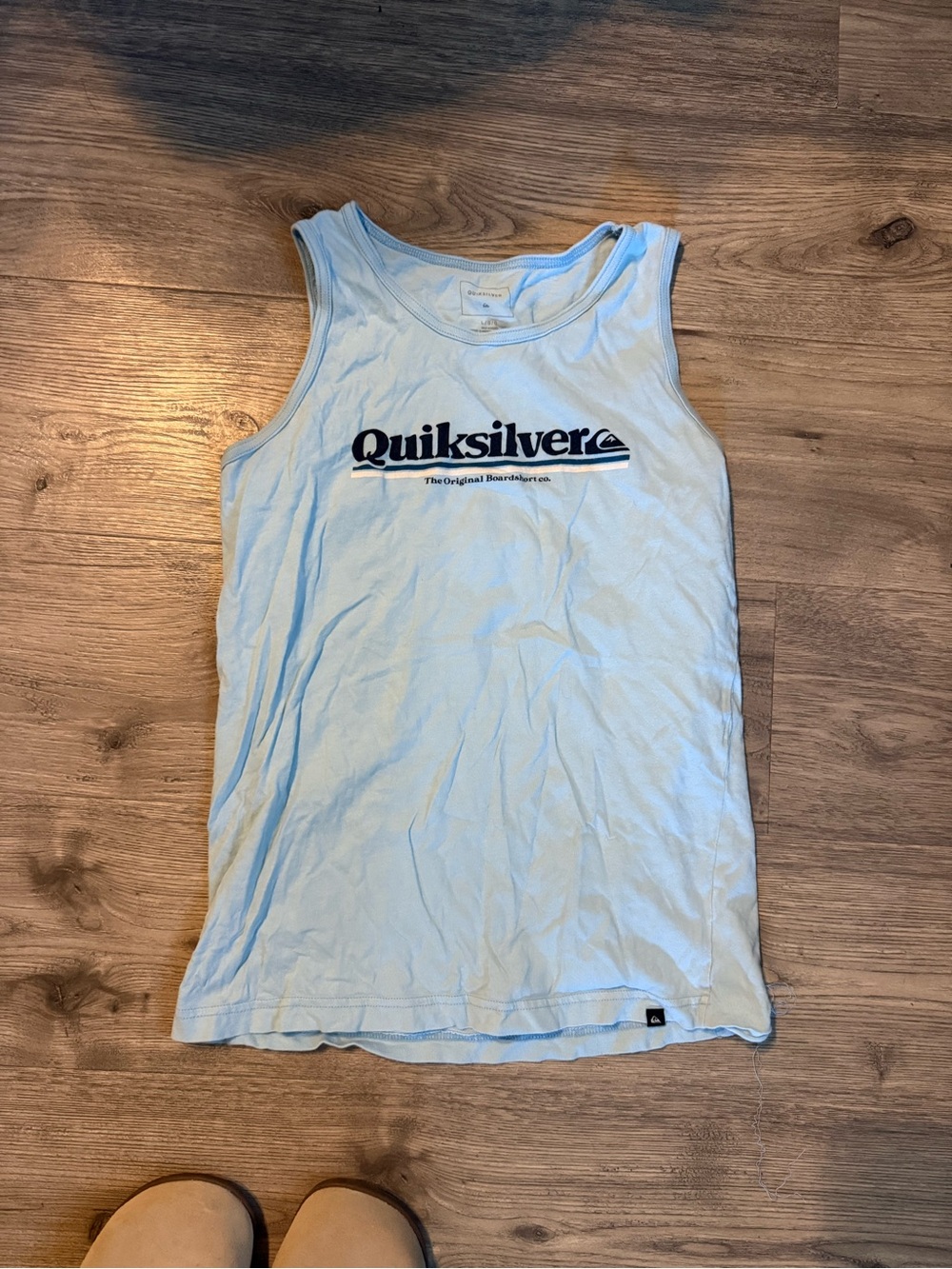 Quiksilver Light Blue Logo Kids Tank Top